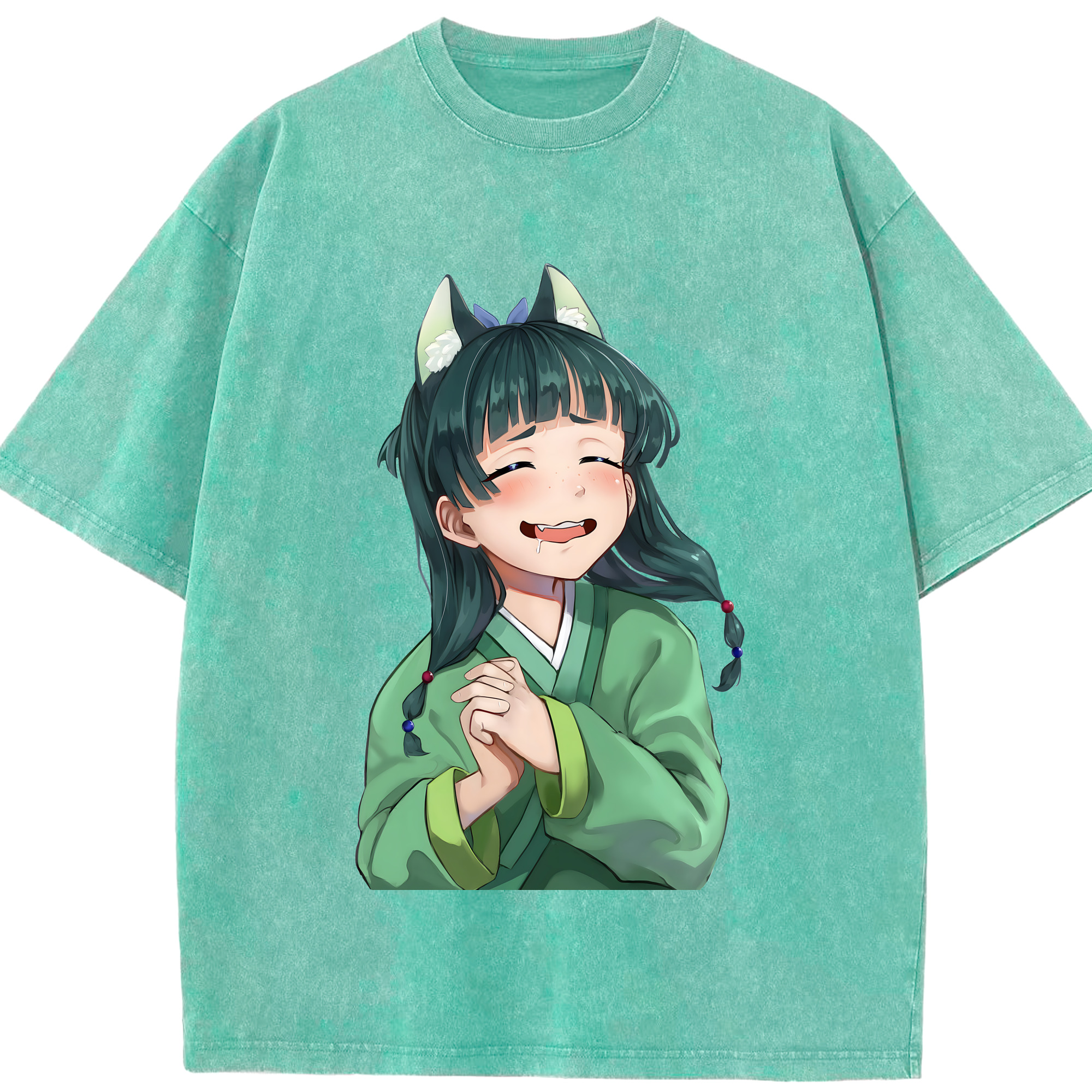 （画像用） 薬屋のひとりごと The Apothecary Diaries 綿100% ヴィンテージ風 半袖Tシャツ（フロントプリント）